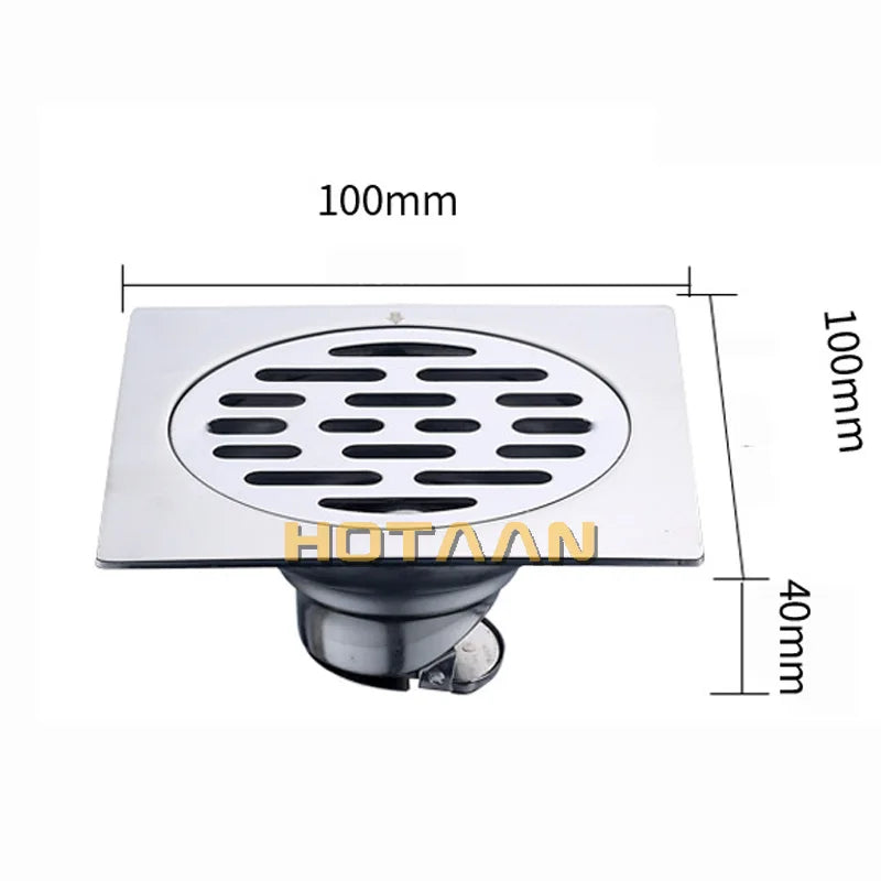 "Premium Stainless Steel Shower Drain for Odor-Free Bathroom, Toilet, Kitchen, and Balcony"